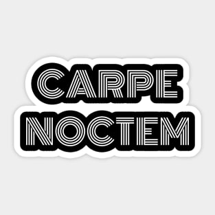 Carpe Noctem Seize the Night Latin Quote Sticker